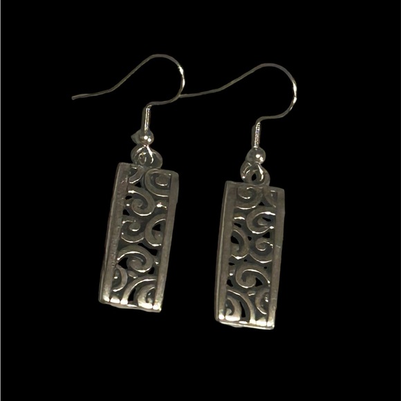 Ravether3volution Silver hypoallergenic filigree earrings. - Picture 1 of 3